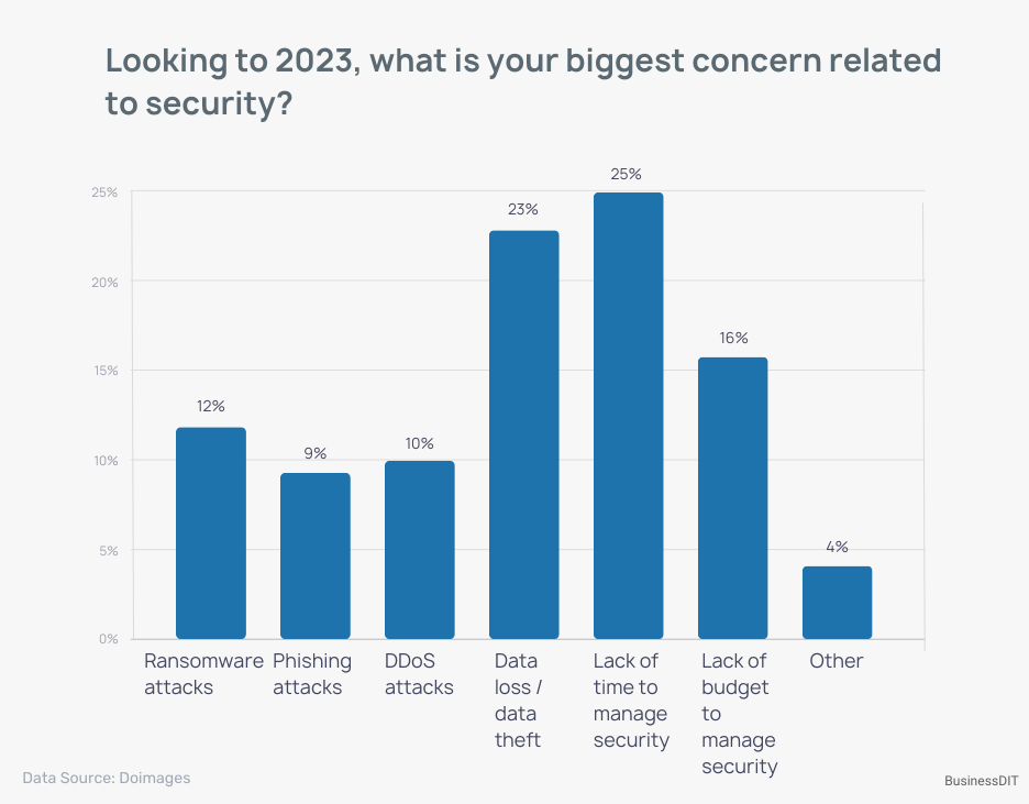 Looking to 2023, what is your biggest concern related to security