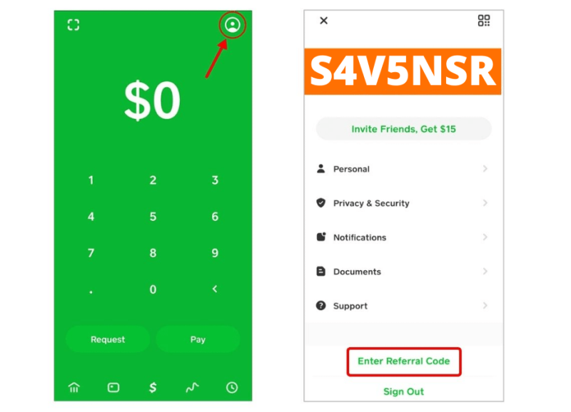 How to Enter Referral Code on Cash App 2023 StepbyStep